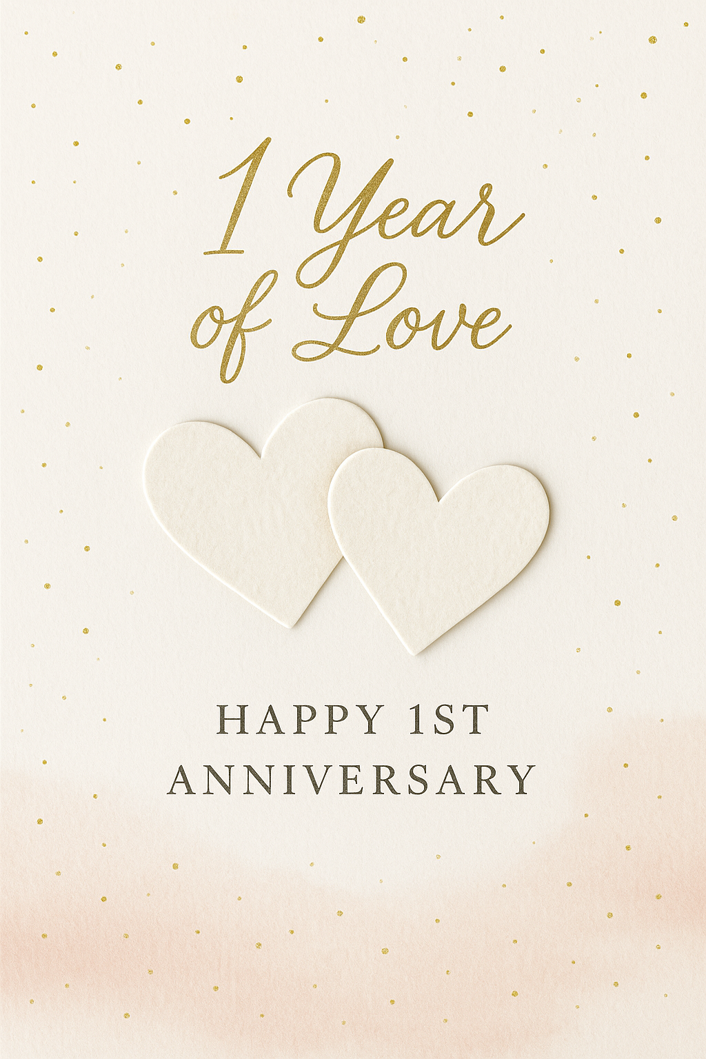 1st Anniversary Cake Card