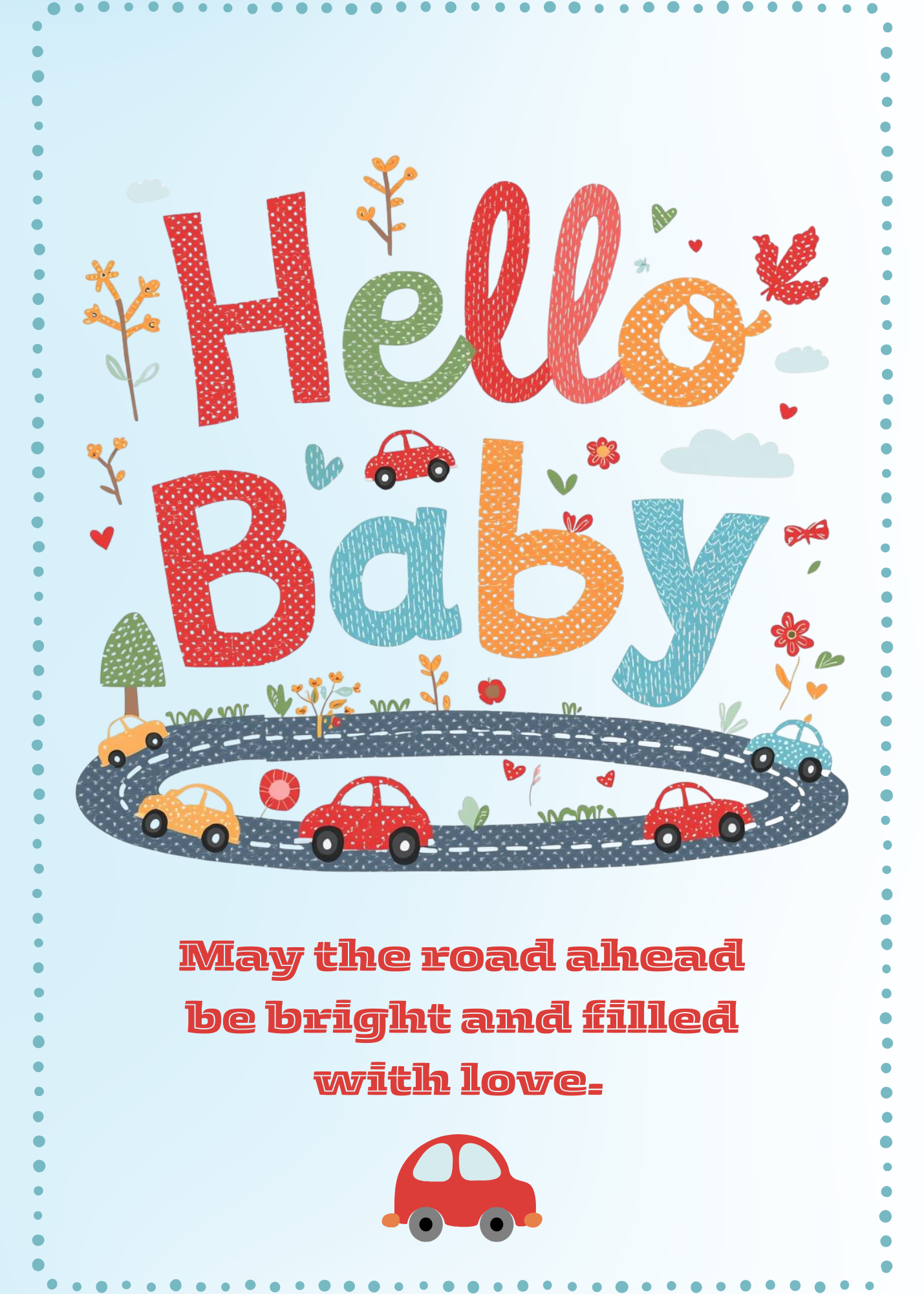 New Baby Cake Card