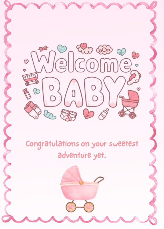 New Baby Cake Card