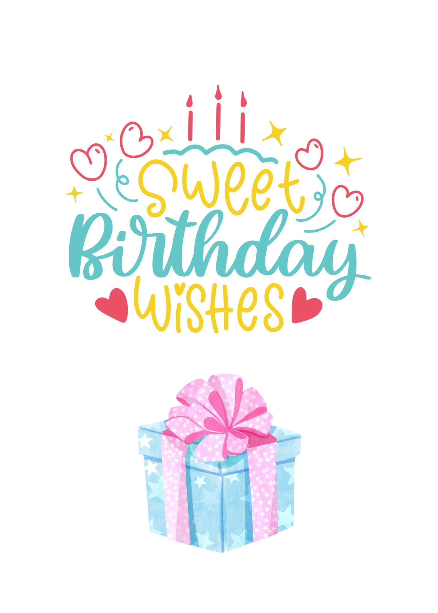 Birthday Wishes Cake Card