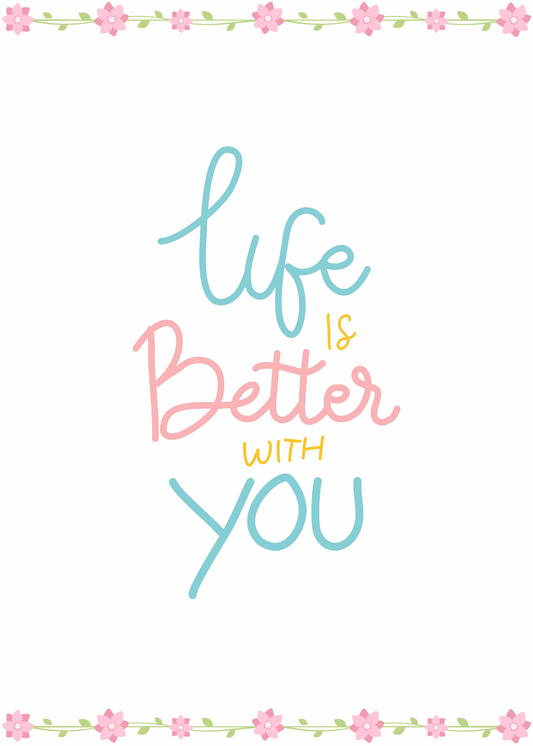 Just Because Cake Card