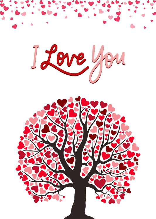 I Love You Cake Card