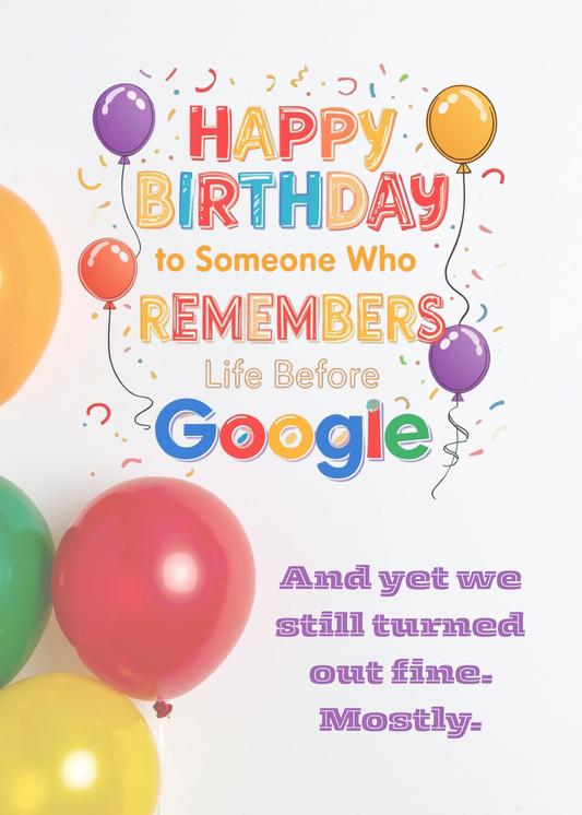 Millennial Birthday Cake Card