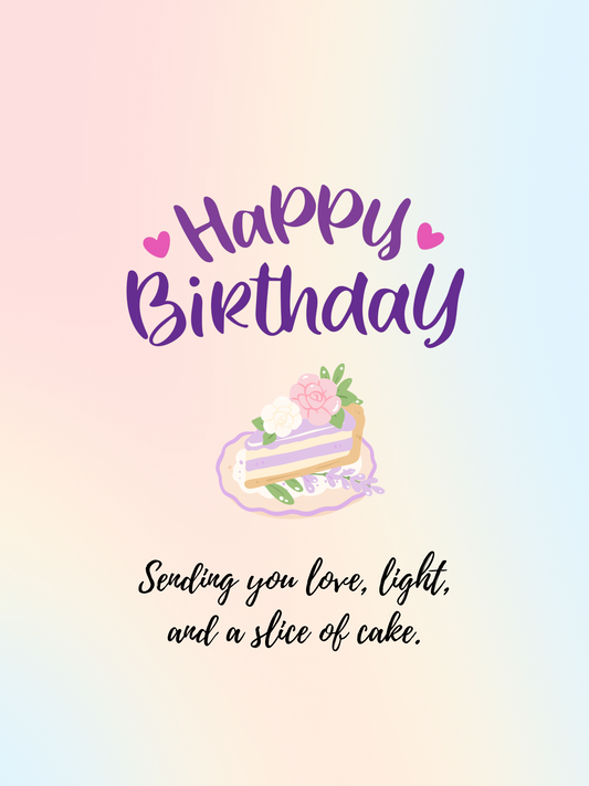 Happy Birthday Cake Card
