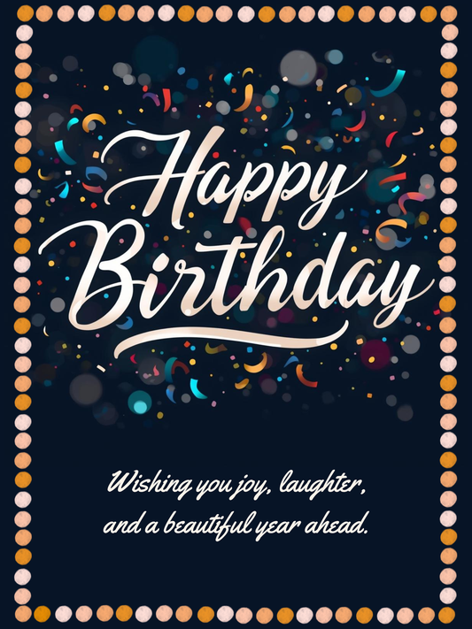 Happy Birthday Cake Card