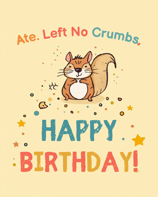Gen Z Birthday Cake Card