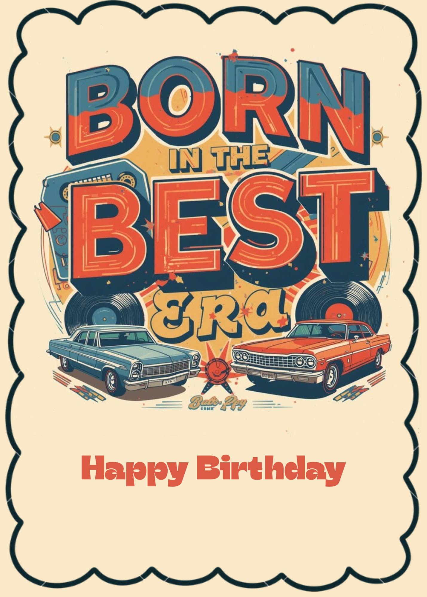 Boomer Birthday Cake Card