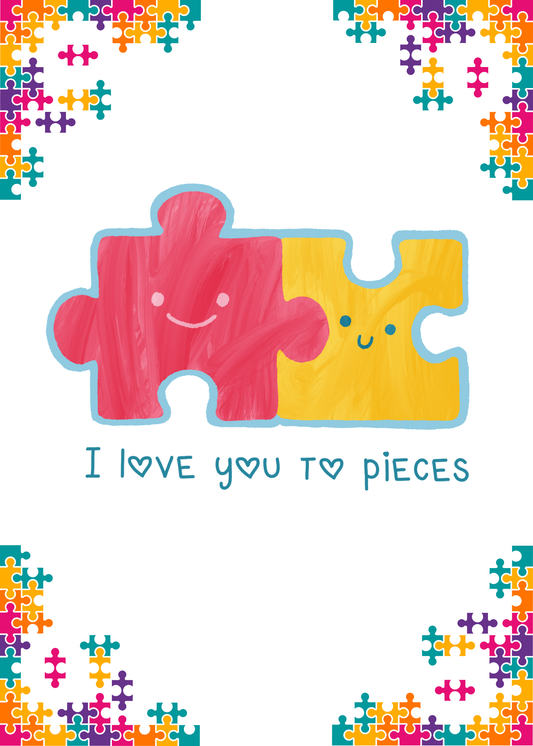 I Love You Cake Card