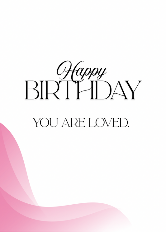 Happy Birthday Cake Card