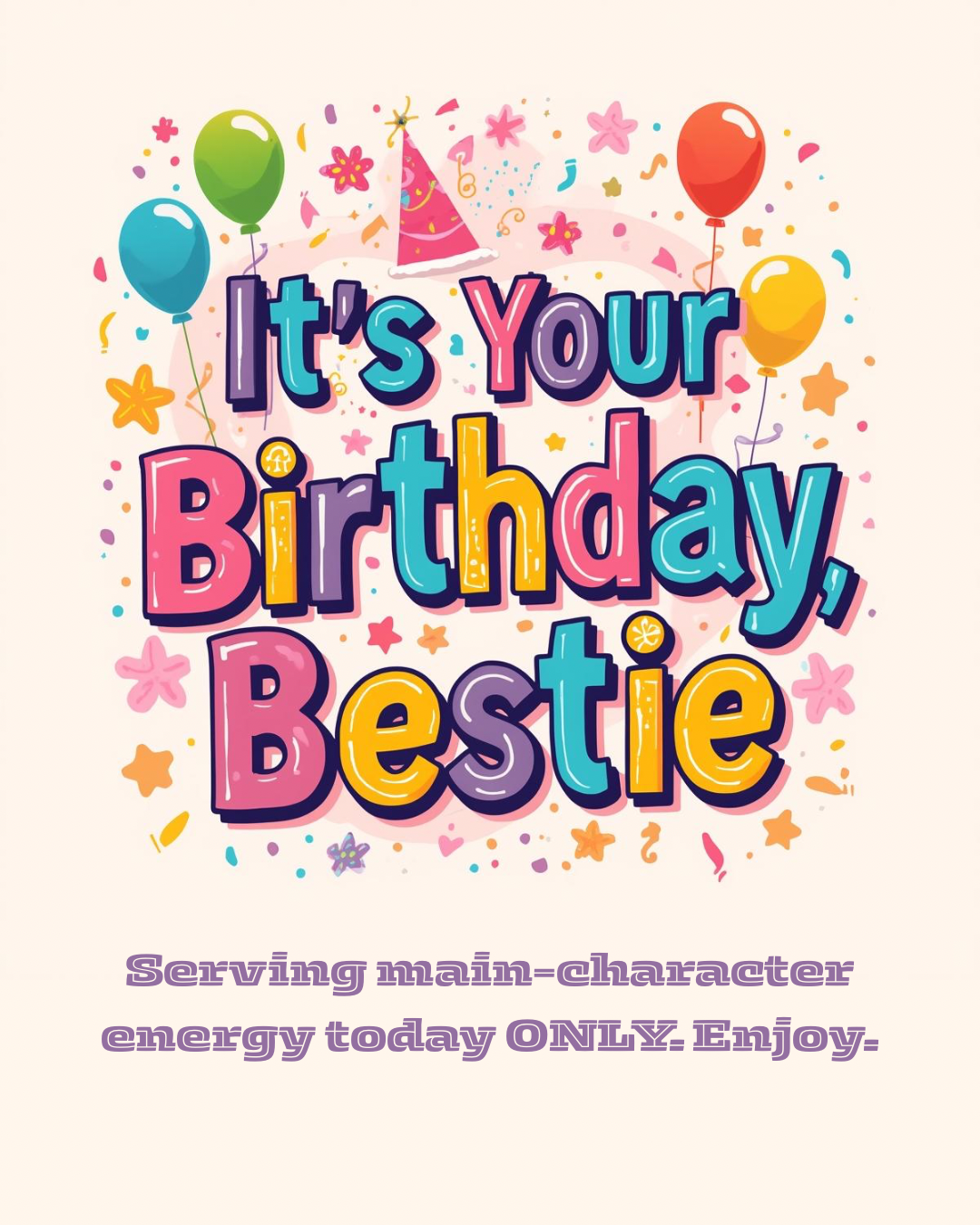 Gen Z Birthday Cake Card