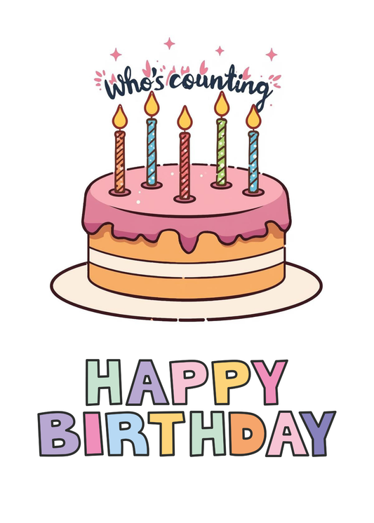 Happy Birthday Cake Card